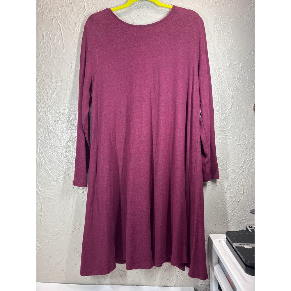 Old Navy Women's‎ Sweater Dress Long Sleeve A-Line Burgundy Purple Size XL NWT